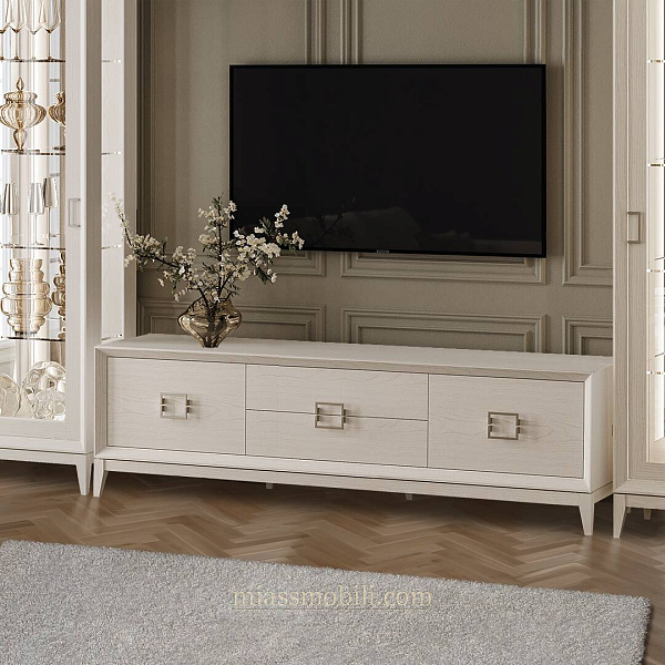 Тумба для радиоаппаратуры Modena дуб Сатин большая