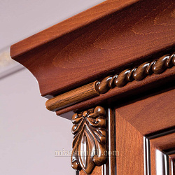 Шкаф для книг 1-дв правый Лоренцо вишня