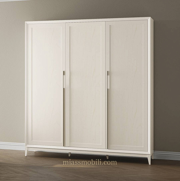 Шкаф 3-х дв. для платья и белья без зеркала Moden дуб Сатин